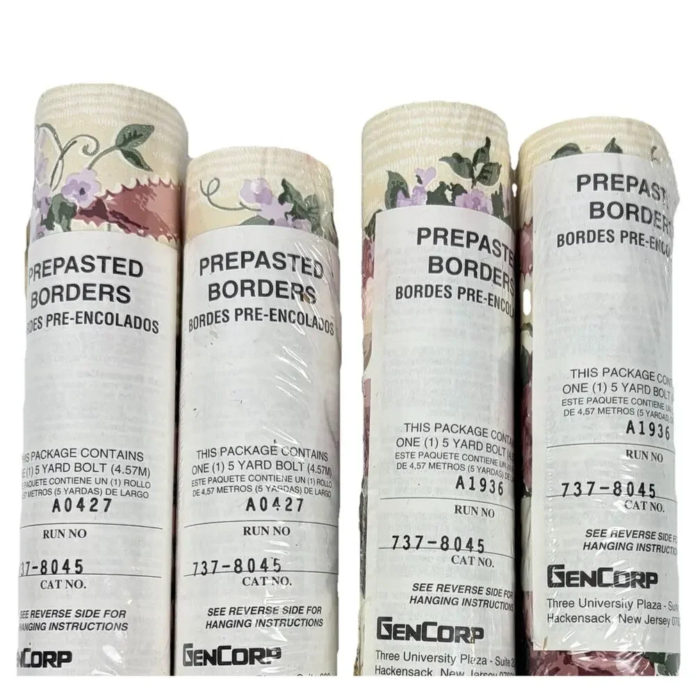 VTG JC Penney Rose Rhapsody II Wallpaper Border x4 Floral Cottagecore Sealed